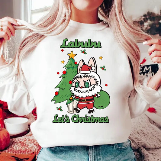 Let's Christmas Labubu Shirt Labubu Xmas Shirt Labubu Christmas Shirt Labubu Santa Shirt Santa Claus Shirt Labubu Monster Shirt