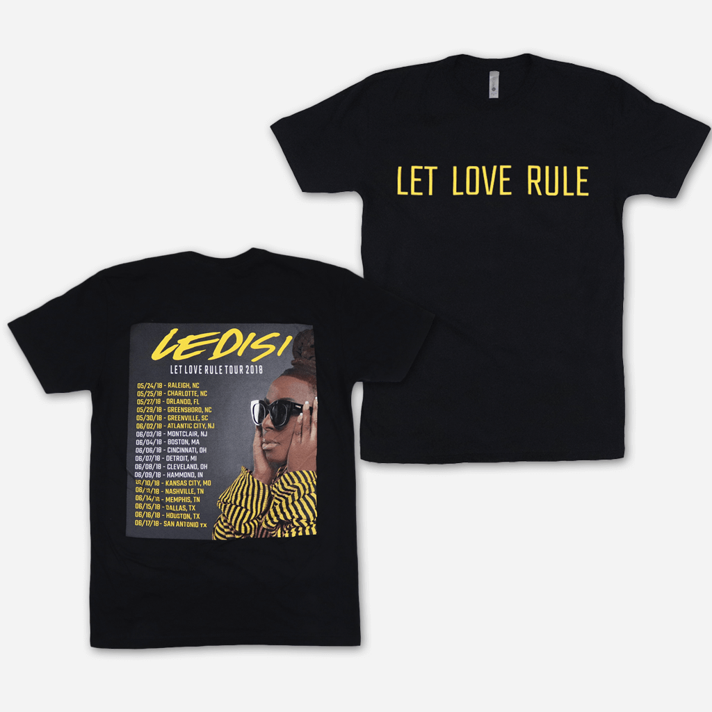 Let Love Rule Tour Black T-Shirt Hoodie, Sweatshirt | CoreVibeTees.com (Image 1)