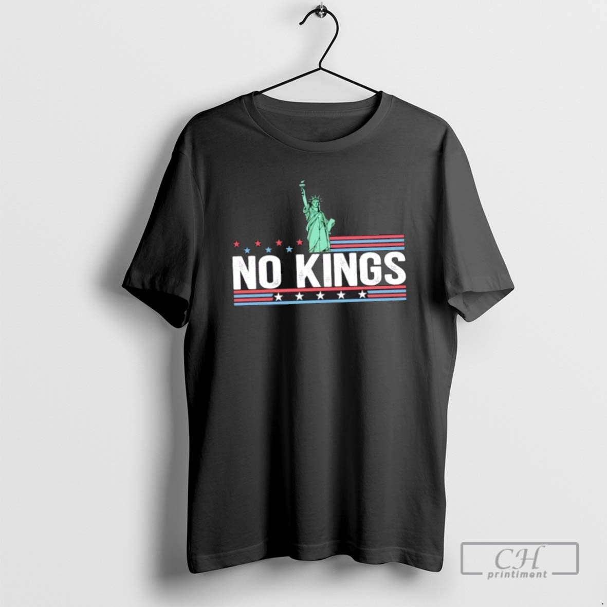 Liberty Of Statue No Kings Human Rights Us Flag T Shirts
