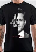Life Is A Game Play To Win Harvey Specter Black T-Shirt Hoodie, Sweatshirt | CoreVibeTees.com