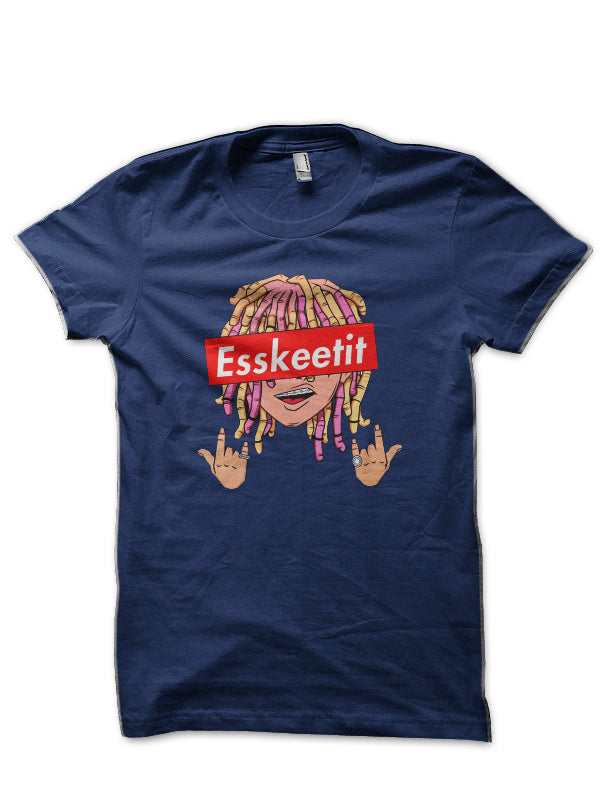 Lil Pump Navy Blue T-Shirt Hoodie, Sweatshirt | CoreVibeTees.com