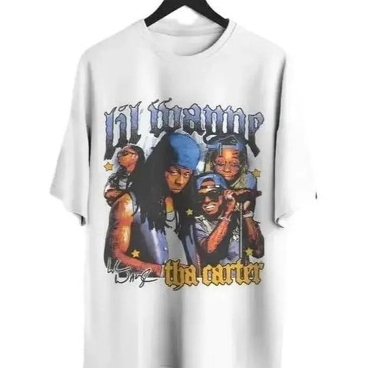 Lil Weezy Tha Carter T Shirt, Rap Hip Hop Music Shirt, Personalized Casual T-Shirt