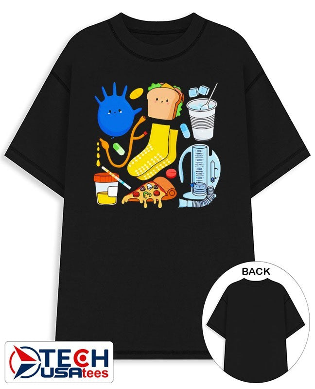Lindsey Shelton Scrubhacks Collab Nurse Collage shirt
