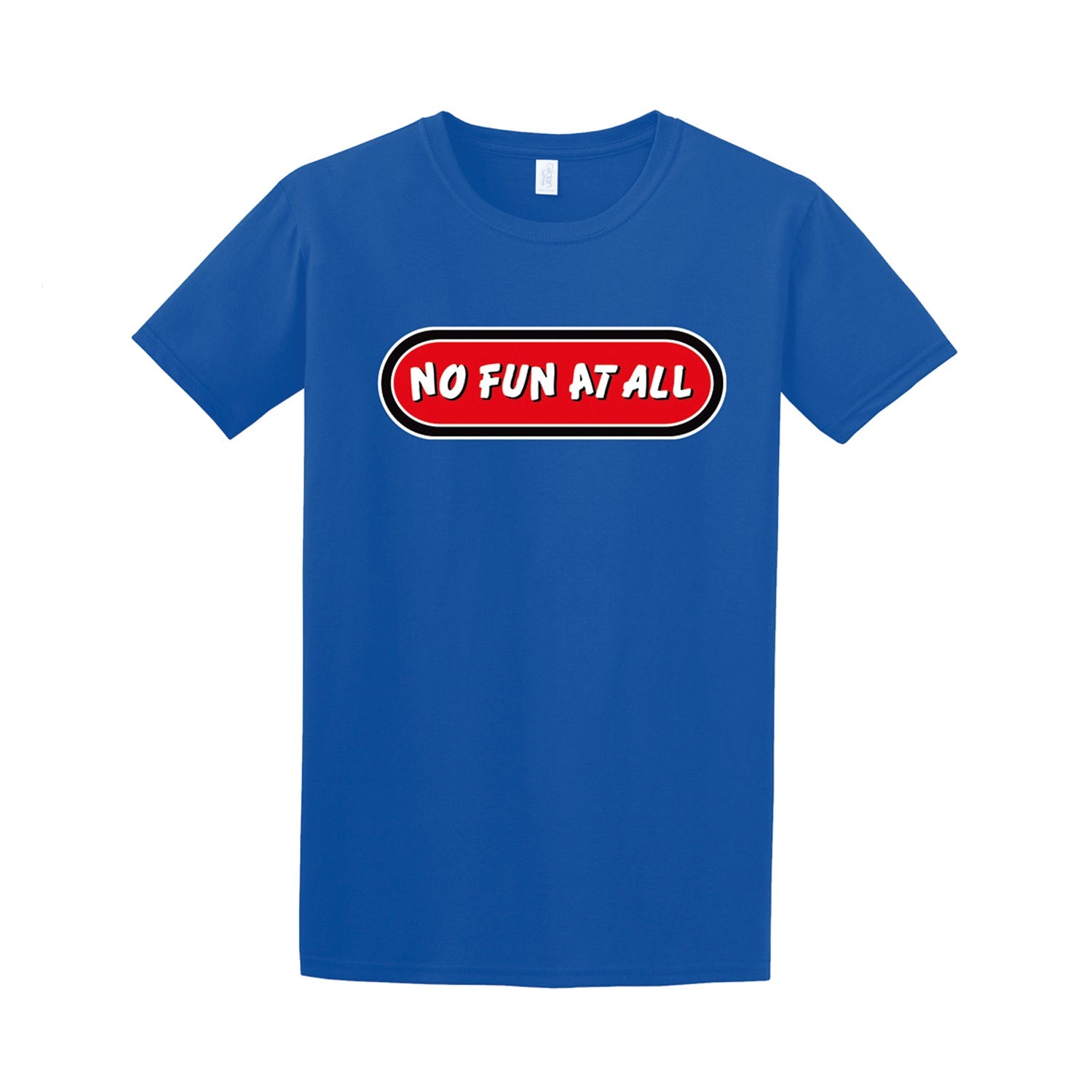 No Fun At All Logo Tee (Blue) Hoodie, Sweatshirt | CoreVibeTees.com