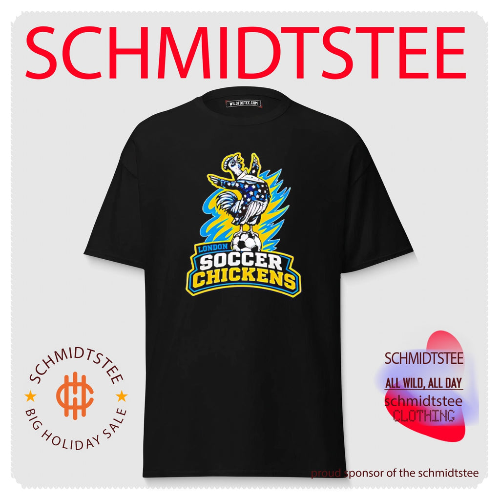 London Soccer Chickens graphic shirt