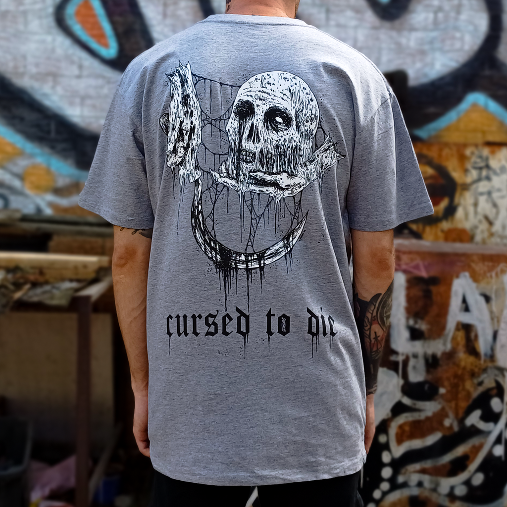 Cursed To Die T-Shirt (Grey Marle) Hoodie, Sweatshirt | CoreVibeTees.com (Image 5)