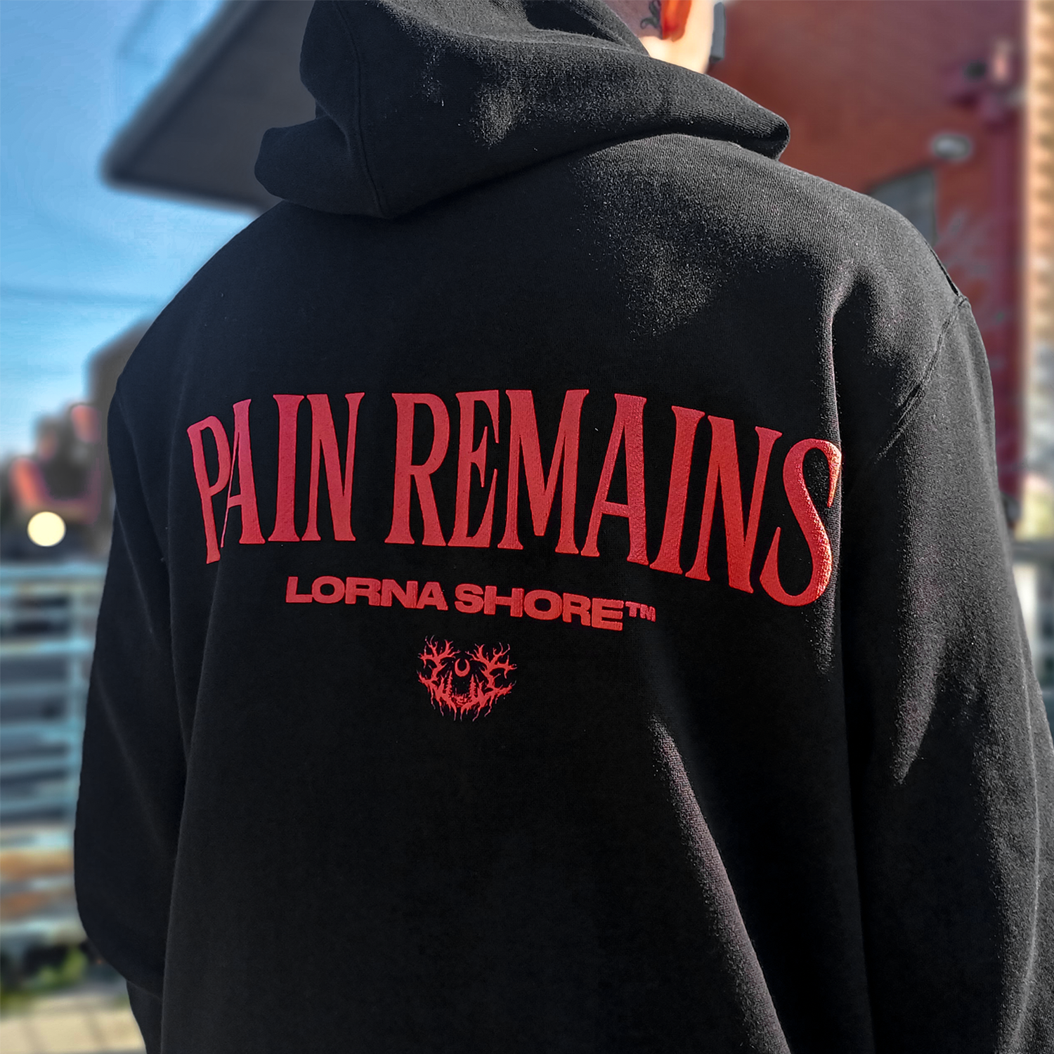 Embroidered Puff Hoodie (Black) T-Shirts, Sweatshirt | CoreVibeTees.com (Image 5)