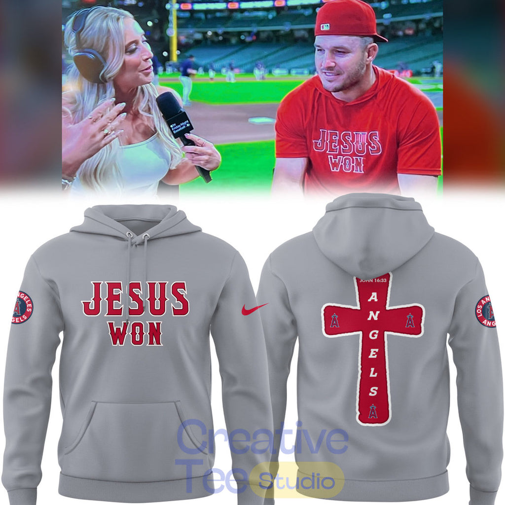Los Angeles Angels Jesus Won Special Hoodie