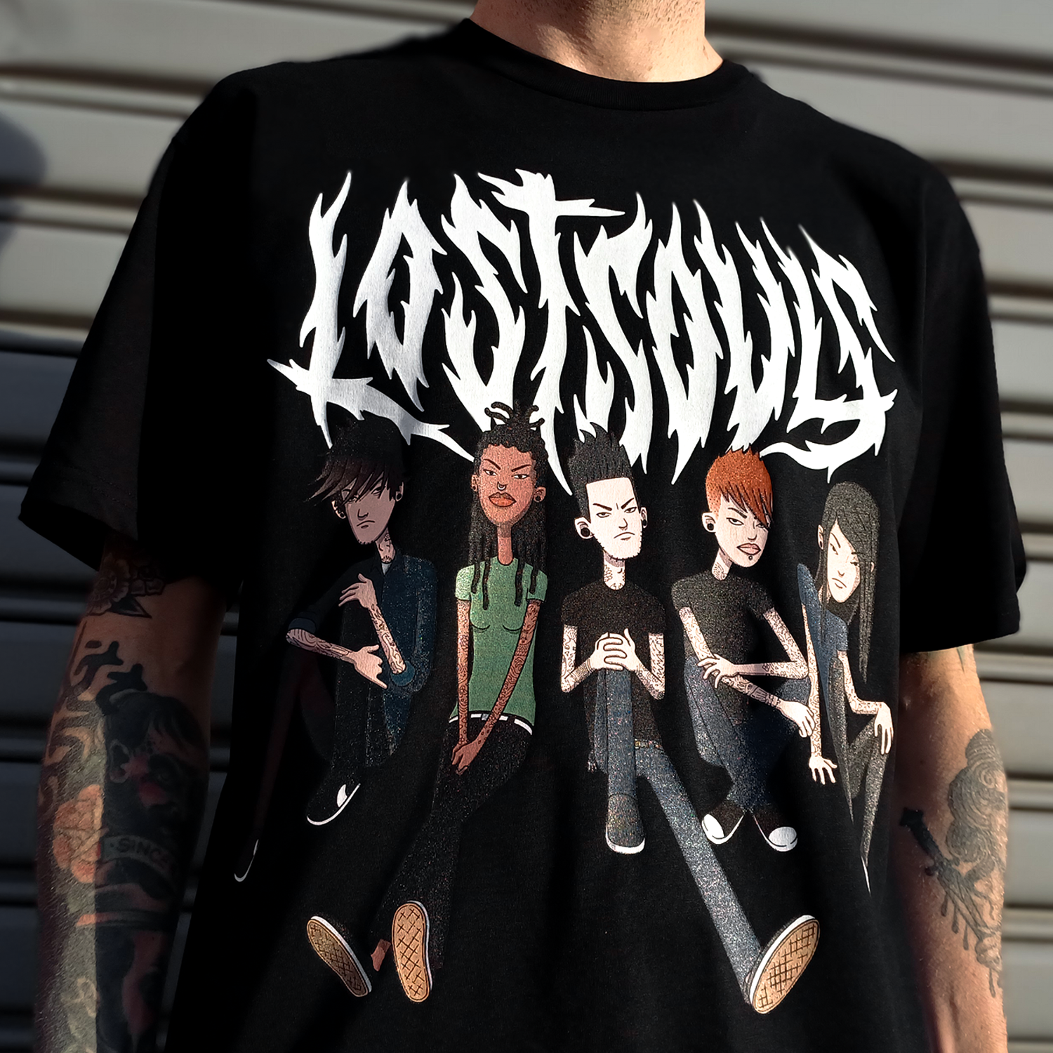 Gang Sitting T-Shirt (Black) Hoodie, Sweatshirt | CoreVibeTees.com (Image 3)