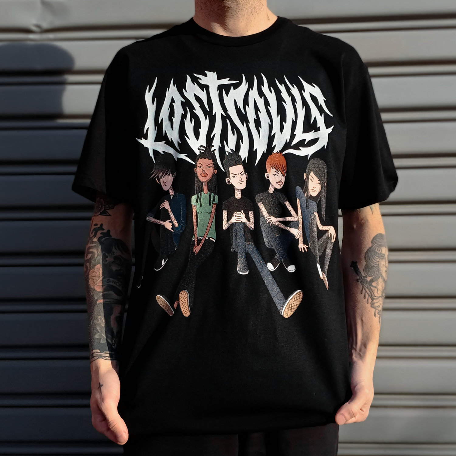 Gang Sitting T-Shirt (Black) Hoodie, Sweatshirt | CoreVibeTees.com (Image 2)