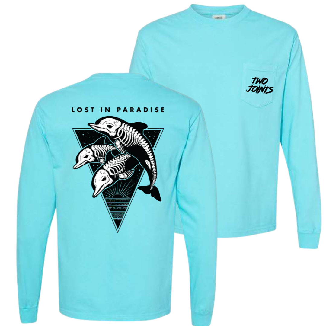 Lost In Paradise Long Sleeve Tee Hoodie, Sweatshirt | CoreVibeTees.com