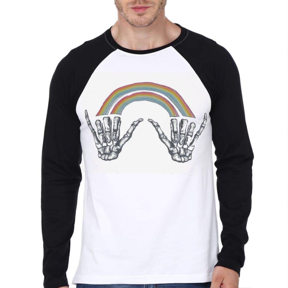 Louis Tomlinson Rainbow Skeleton Full Sleeve T-Shirt Hoodie, Sweatshirt | CoreVibeTees.com