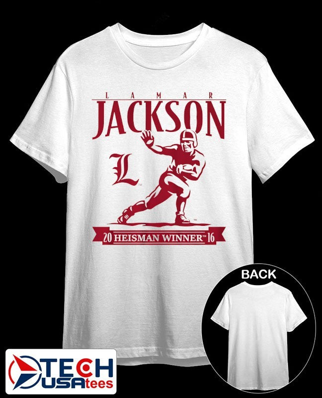 Louisville Cardinals Football Lamar Jackson Heisman Winner Trophy 2016 shirt