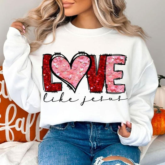Love like jesus Valentine Shirt, Trending Tiktok Shirt, Retro Valentine Shirt,