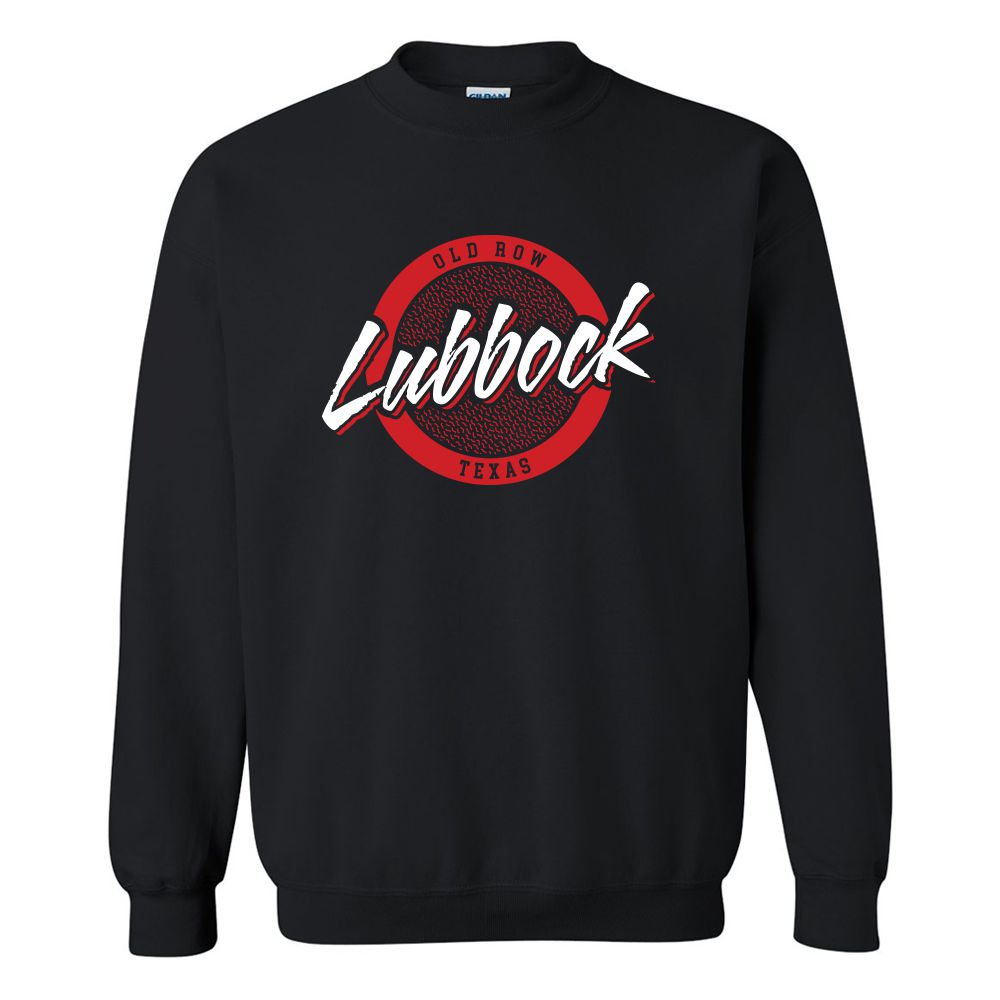 Lubbock, Texas Circle Logo Crewneck Sweatshirt T-Shirts, Hoodie | CoreVibeTees.com