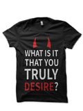 Lucifer What Is It You Truly Desire Black T-Shirt Hoodie, Sweatshirt | CoreVibeTees.com