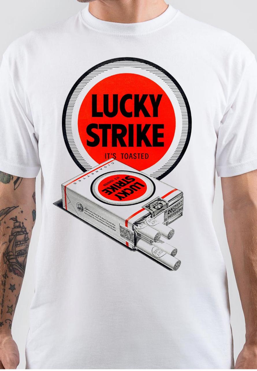 Lucky Strike White T-Shirt Hoodie, Sweatshirt | CoreVibeTees.com