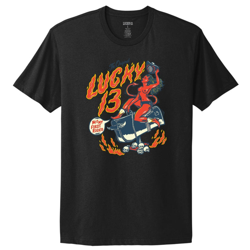 Lucky 13 Devil Girl T-Shirt Hoodie, Sweatshirt | CoreVibeTees.com