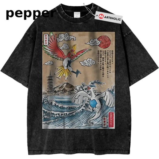 Lugia vs Ho-oh Shirt, Pokemon Shirt, Anime Shirt, Vintage T-Shirt
