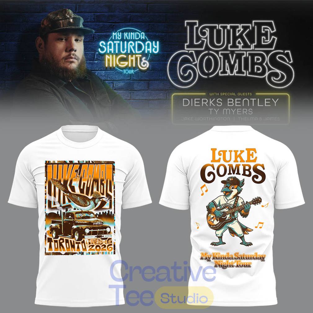 Luke Combs “My Kinda Saturday Night Tour” 2026 x Toronto Blue Jays T-Shirt