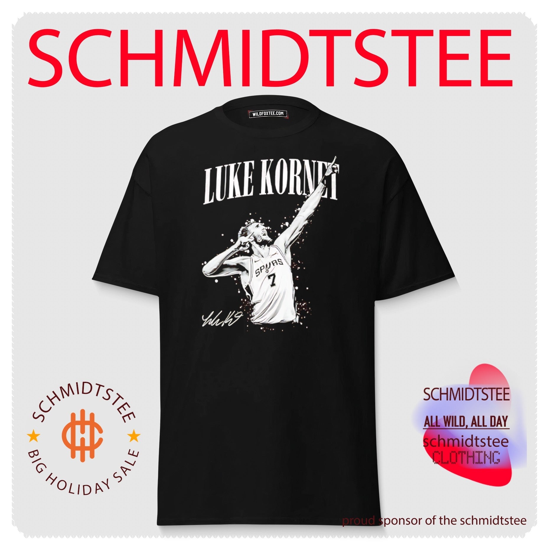 Luke Kornet San Antonio Basketball signature shirt