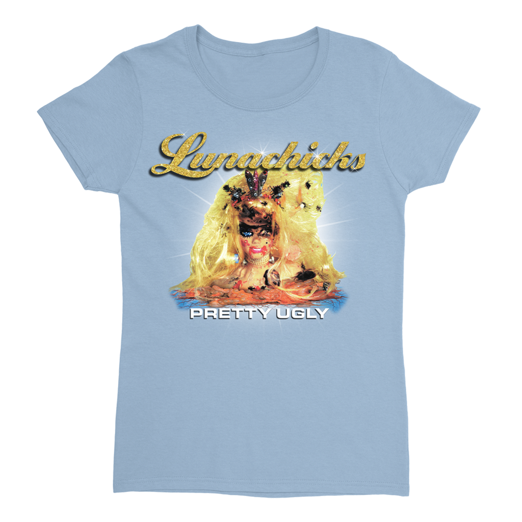 Pretty Ugly Womens T-Shirt (Light Blue) Hoodie, Sweatshirt | CoreVibeTees.com