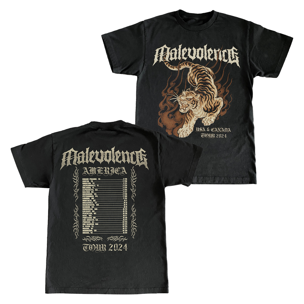 Malevolence - Tiger Tour Tee Hoodie, Sweatshirt | CoreVibeTees.com