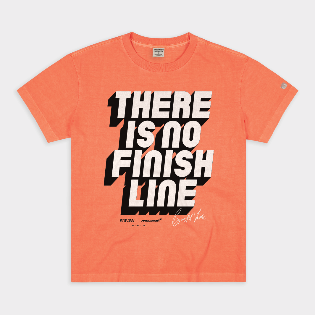 Arrow McLaren "There is No Finish Line" Heavyweight Tee Hoodie, Sweatshirt | CoreVibeTees.com