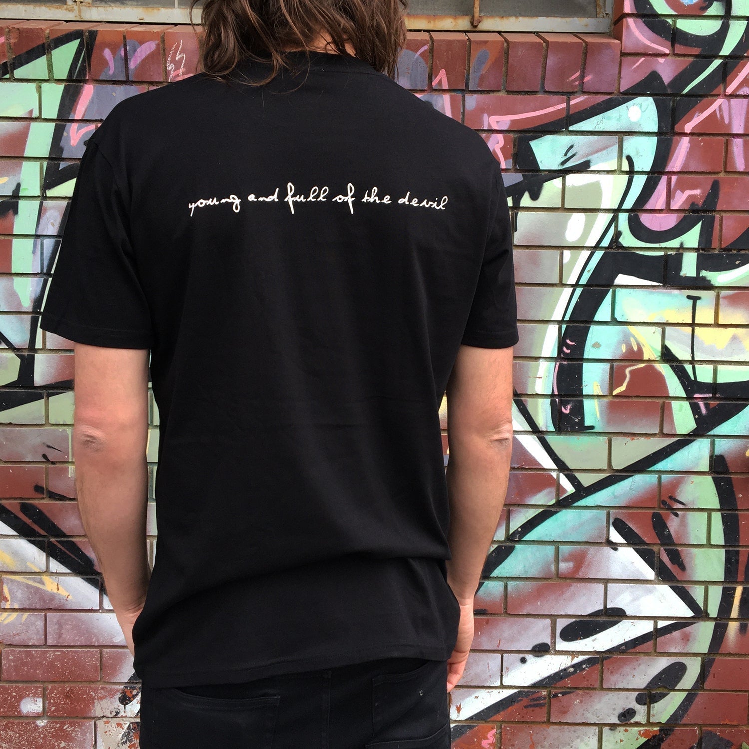 Young And Full of the Devil T-Shirt (Black) Hoodie, Sweatshirt | CoreVibeTees.com (Image 3)