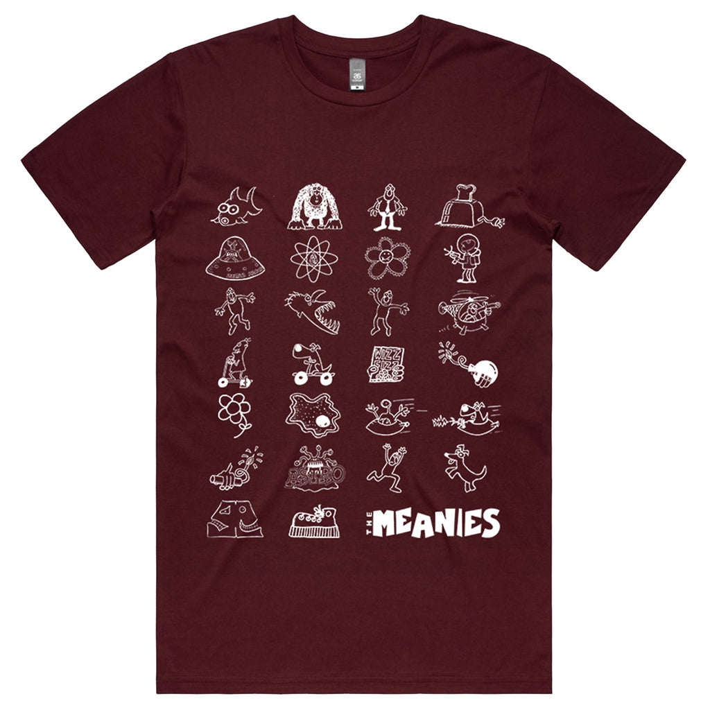 Icons T-Shirt (Burgundy) Hoodie, Sweatshirt | CoreVibeTees.com