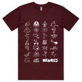 Icons T-Shirt (Burgundy) Hoodie, Sweatshirt | CoreVibeTees.com