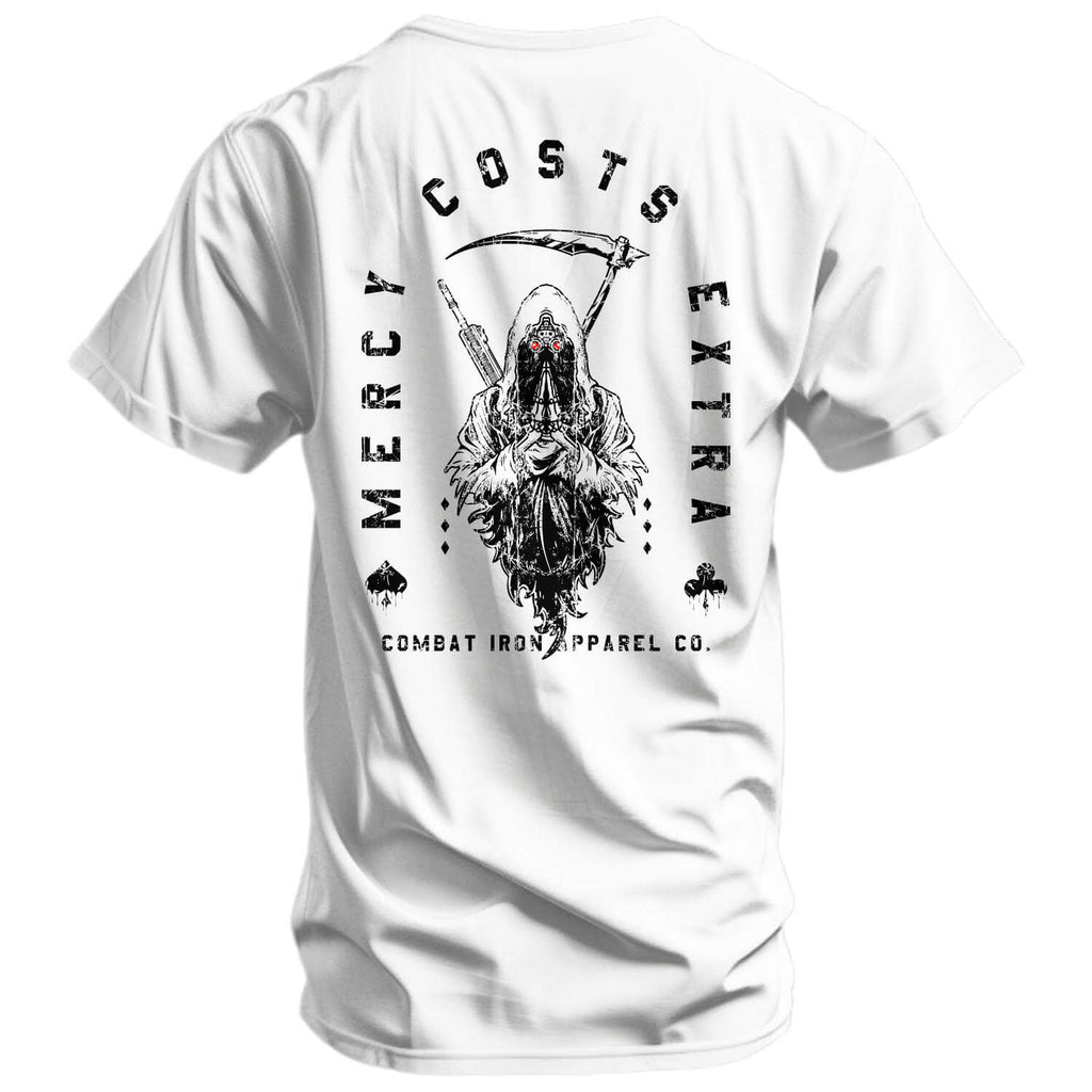 Mercy Costs Extra Men's T-Shirt Hoodie, Sweatshirt | CoreVibeTees.com (Image 1)