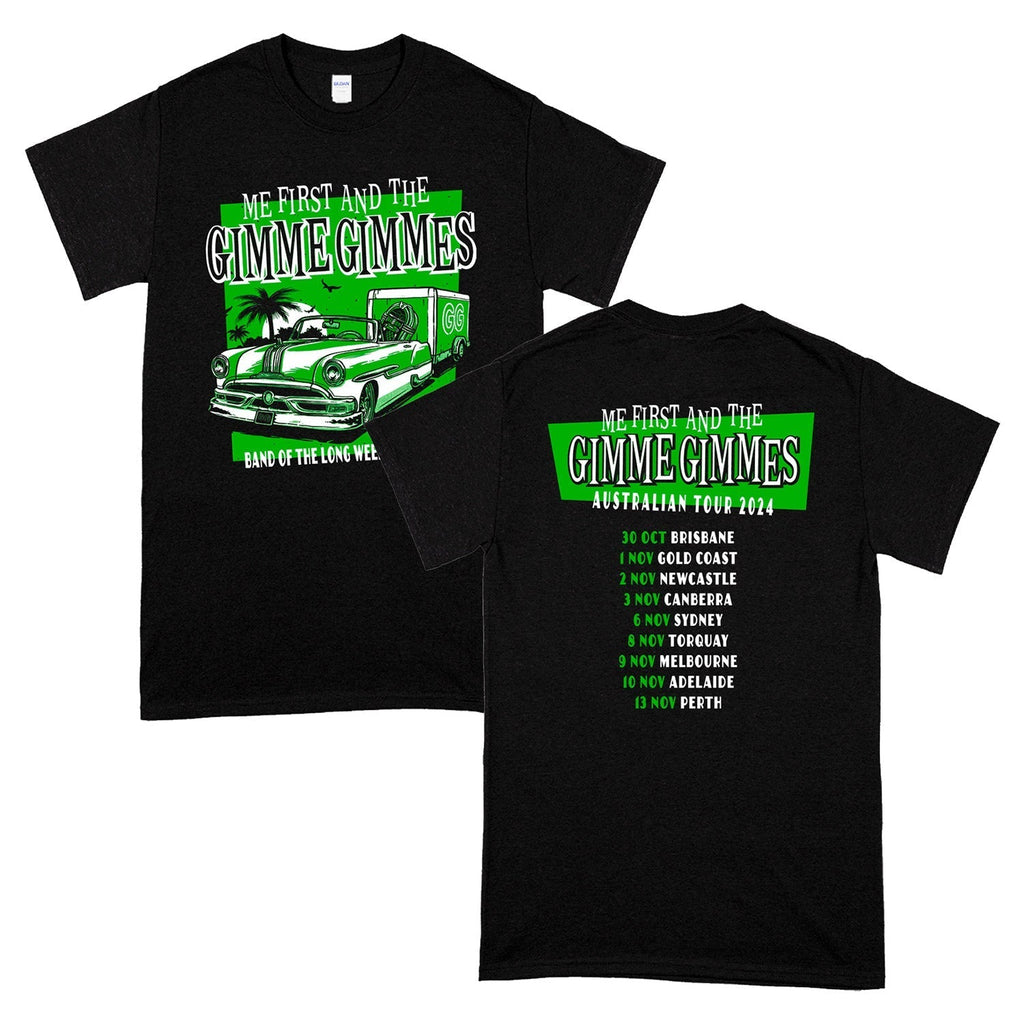 Band of the Long Weekend Australia Tour 2024 T-Shirt (Black) Hoodie, Sweatshirt | CoreVibeTees.com