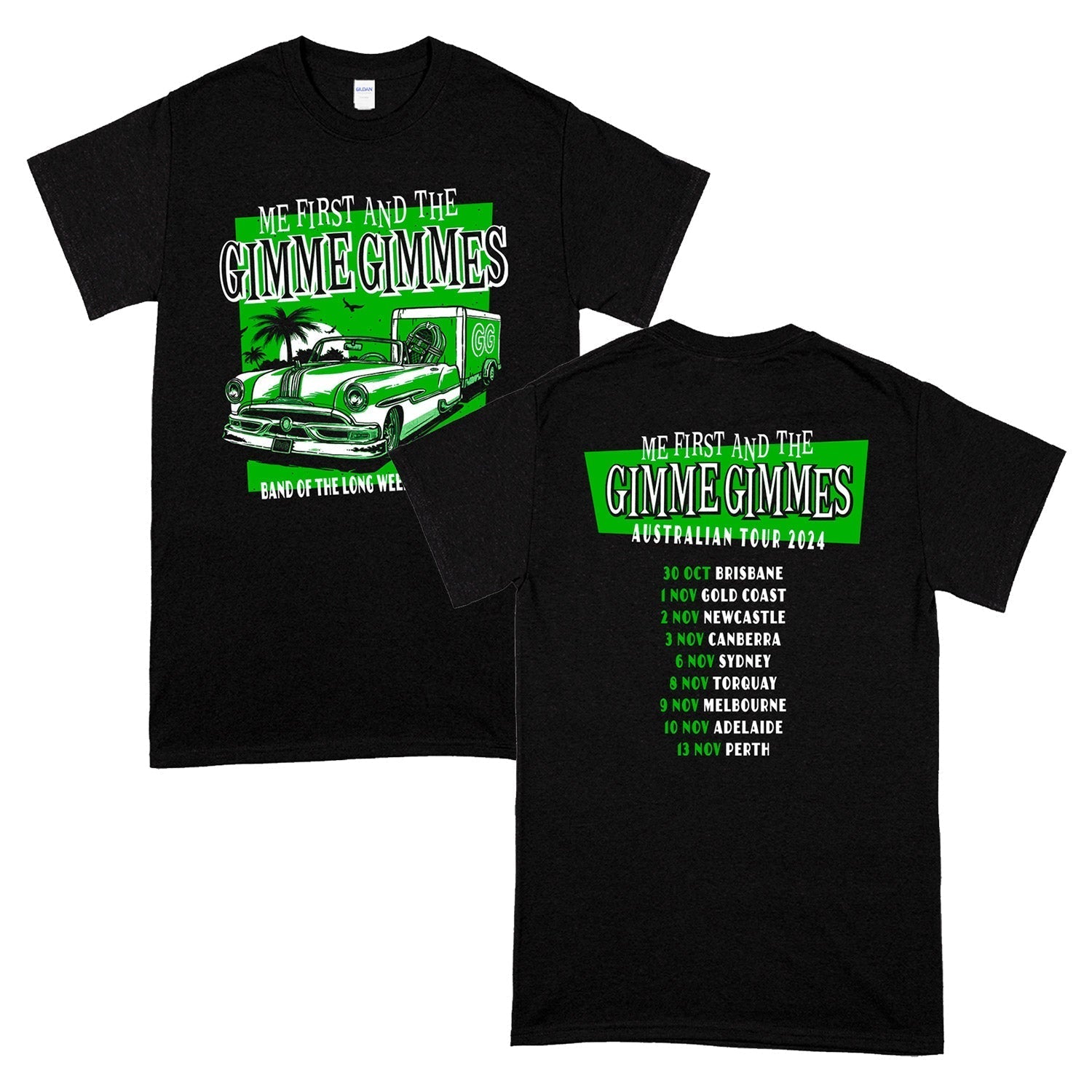Band of the Long Weekend Australia Tour 2024 T-Shirt (Black) Hoodie, Sweatshirt | CoreVibeTees.com