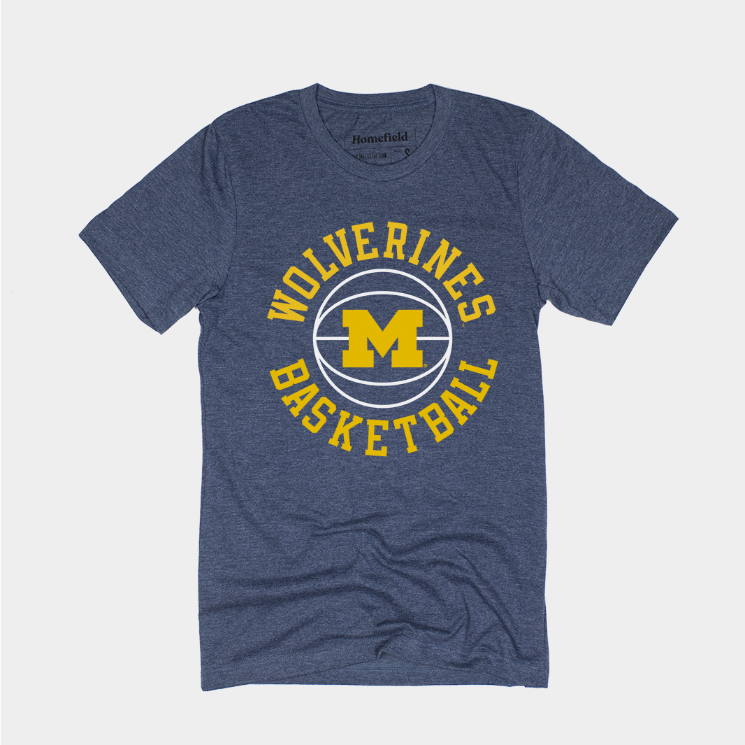 Michigan Block M Basketball Tee Hoodie, Sweatshirt | CoreVibeTees.com