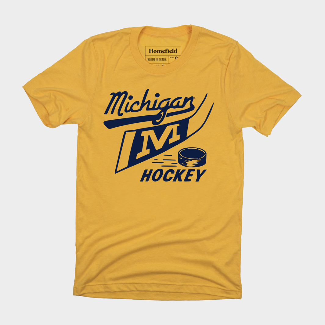 Michigan Hockey Retro Tee Hoodie, Sweatshirt | CoreVibeTees.com (Image 1)