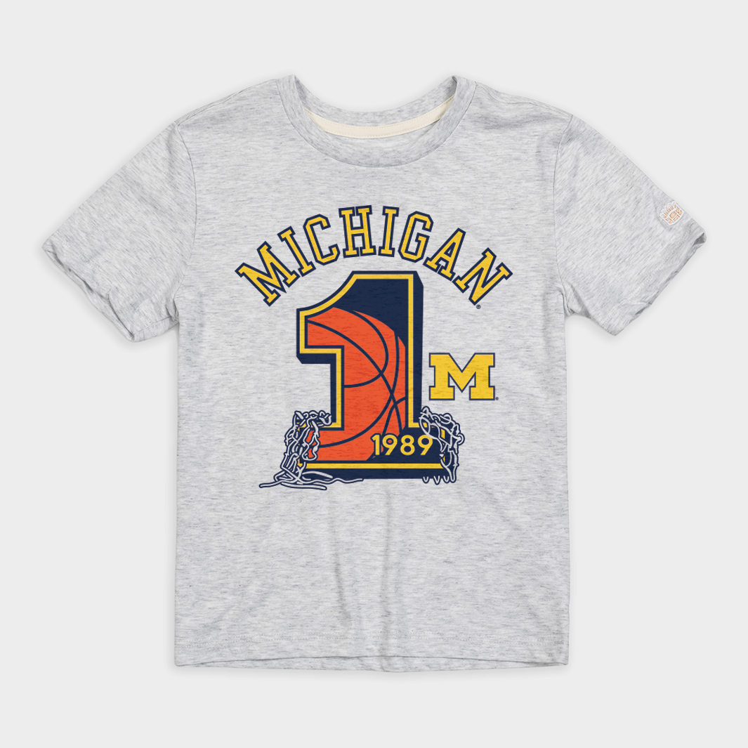 Michigan Basketball 1989 Champs Youth Tee Hoodie, Sweatshirt | CoreVibeTees.com (Image 1)