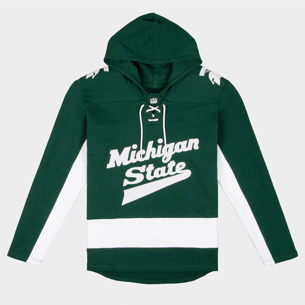 Michigan State Spartans Hockey Rinkside Hoodie T-Shirts, Sweatshirt | CoreVibeTees.com (Image 1)