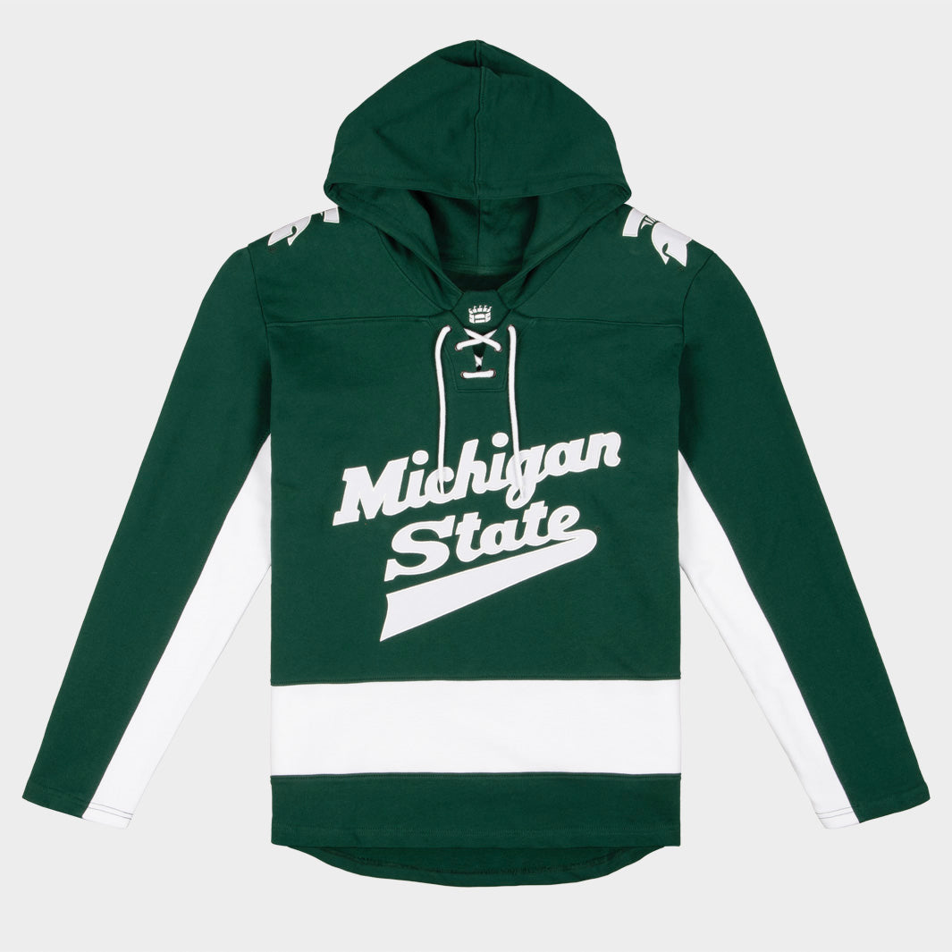 Michigan State Spartans Hockey Rinkside Hoodie T-Shirts, Sweatshirt | CoreVibeTees.com (Image 1)
