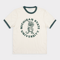 Michigan State Spartans Vintage Spartan Ringer Tee Hoodie, Sweatshirt | CoreVibeTees.com