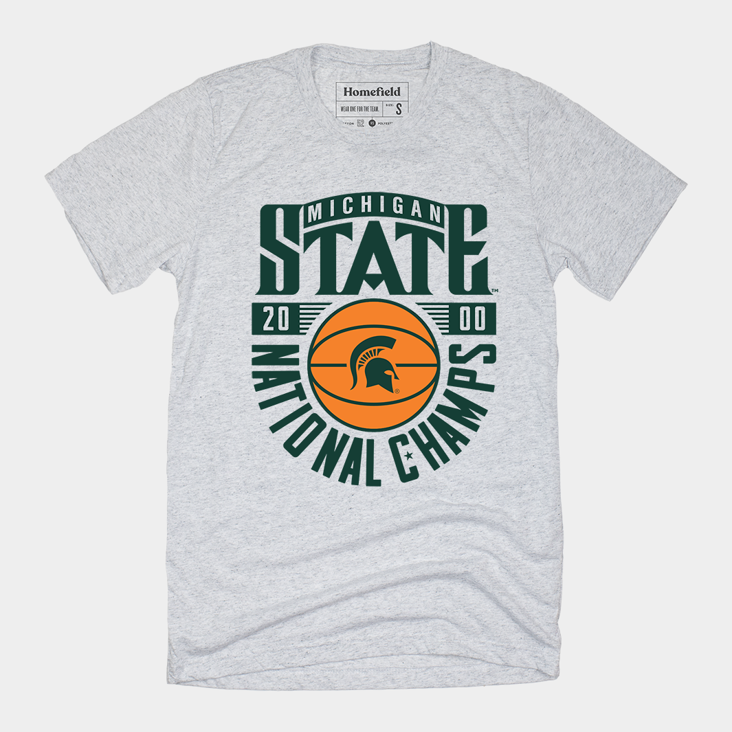 Michigan State Basketball 2000 Champs Tee Hoodie, Sweatshirt | CoreVibeTees.com (Image 1)