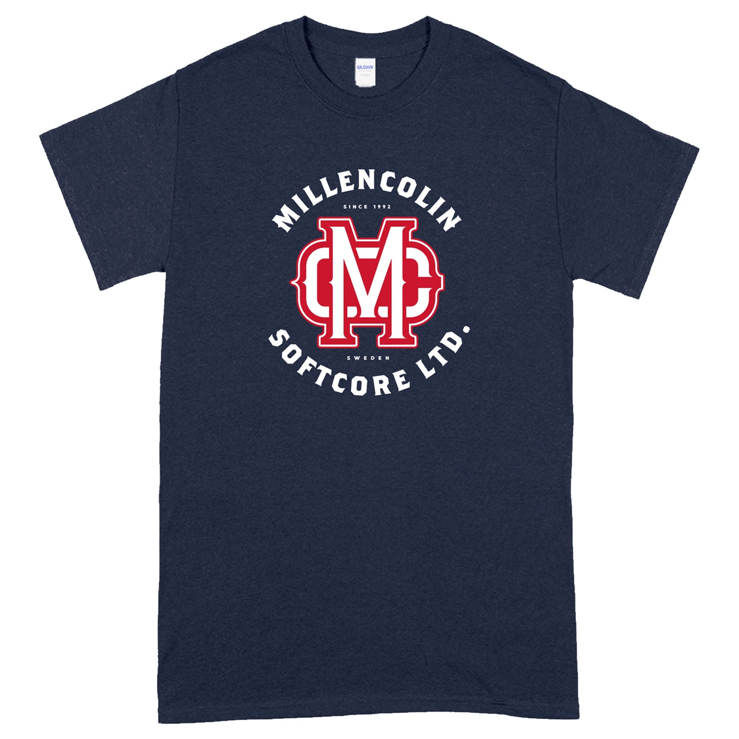Monogram T-Shirt (Navy) Hoodie, Sweatshirt | CoreVibeTees.com (Image 1)