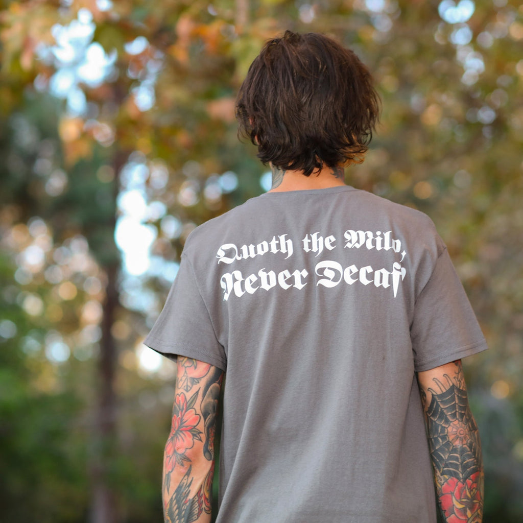 Quoth the Milo Glow in the Dark Tee (Charcoal) Hoodie, Sweatshirt | CoreVibeTees.com (Image 5)