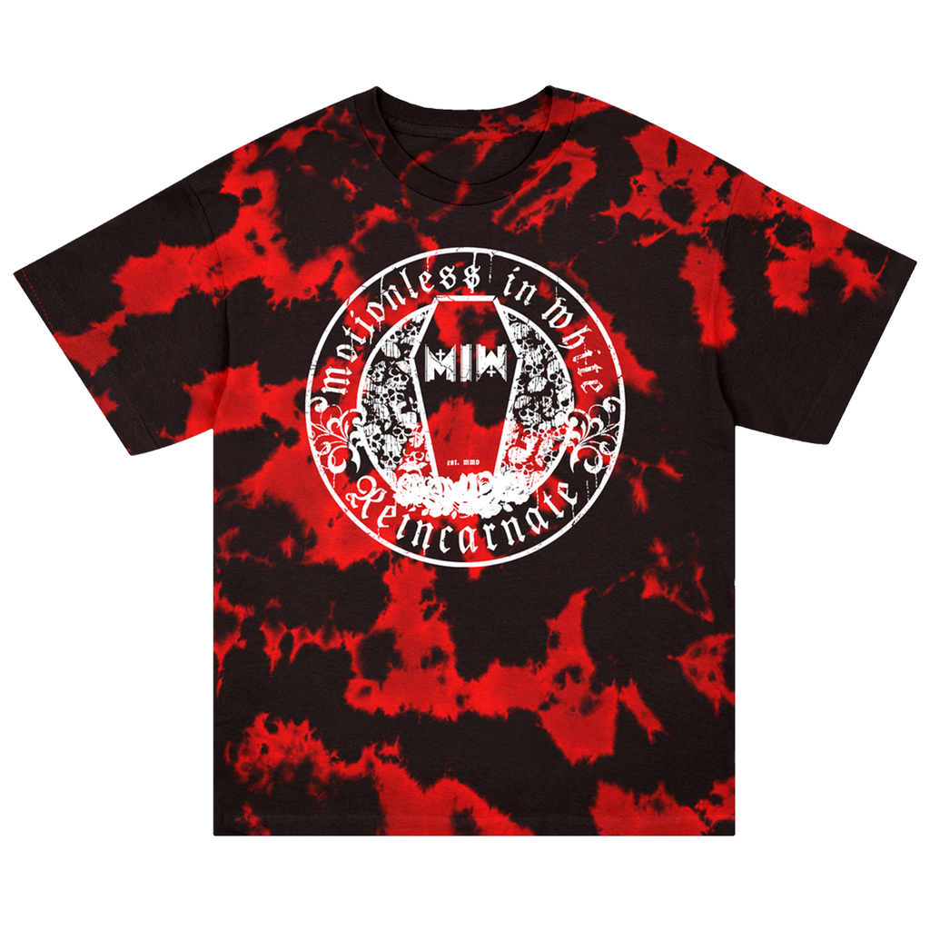 Reincarnate Crest Dye Tee (Black/Red) Hoodie, Sweatshirt | CoreVibeTees.com (Image 1)