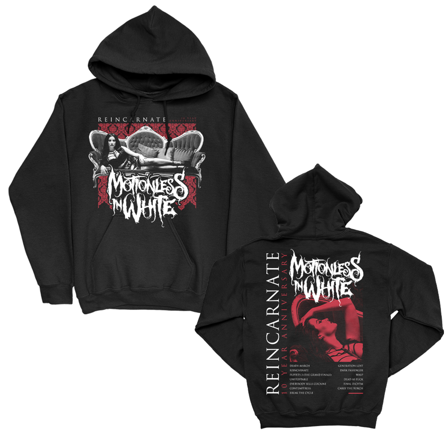 Tracklist Pullover Hoodie (Black) T-Shirts, Sweatshirt | CoreVibeTees.com (Image 1)