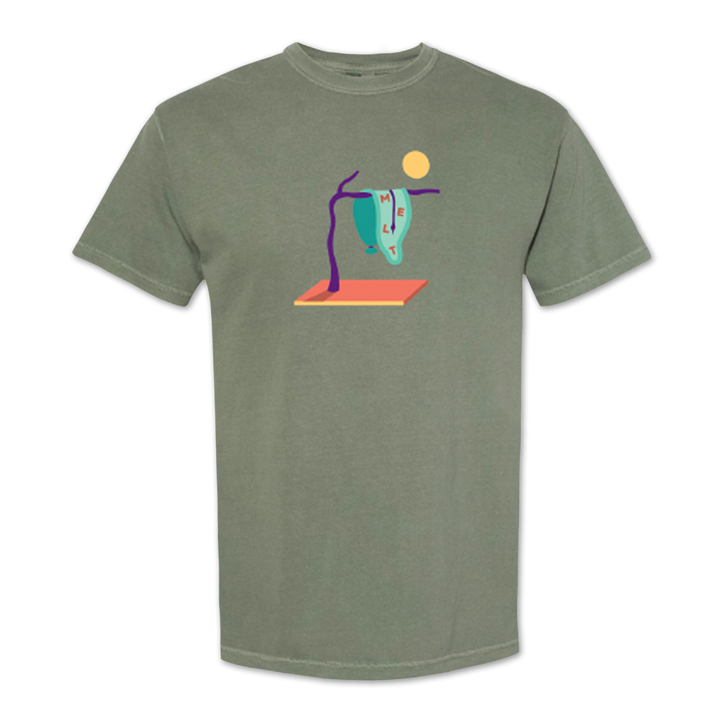 Melting Clock (Moss) T-shirt Hoodie, Sweatshirt | CoreVibeTees.com
