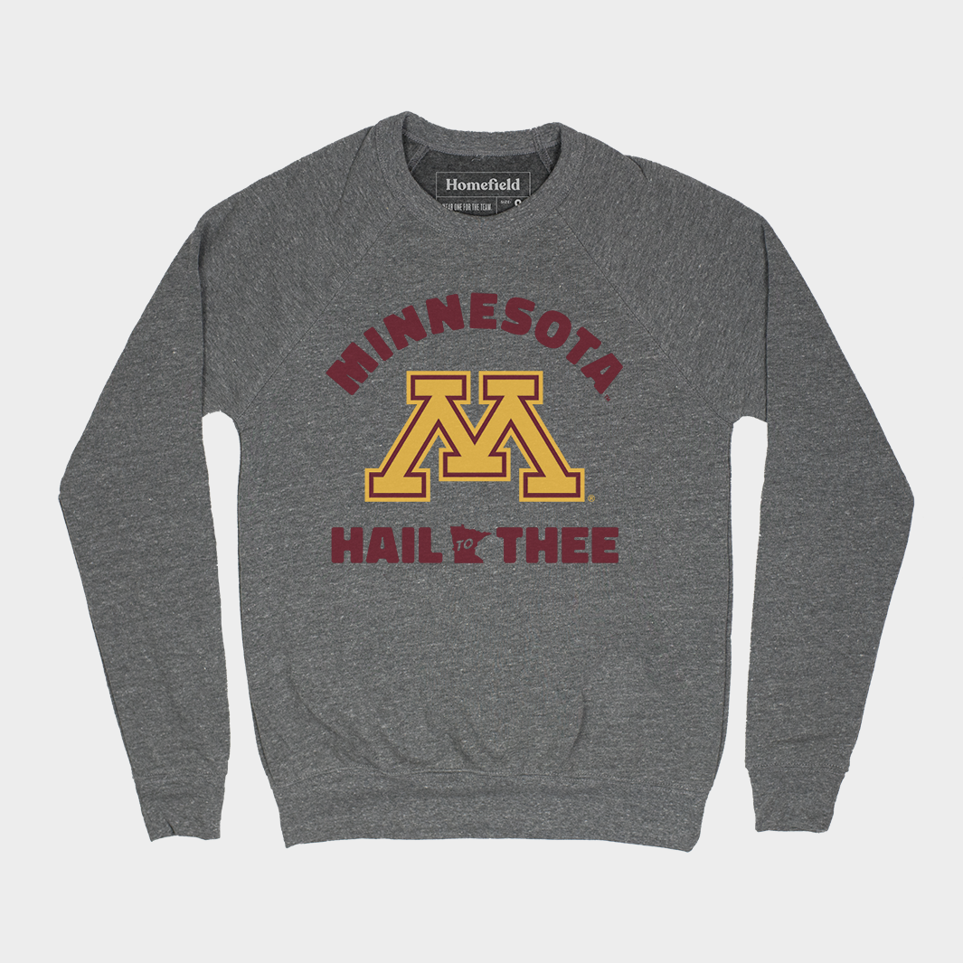 Minnesota ‚ÄúHail to Thee‚Äù Crewneck Sweatshirt T-Shirts, Hoodie | CoreVibeTees.com