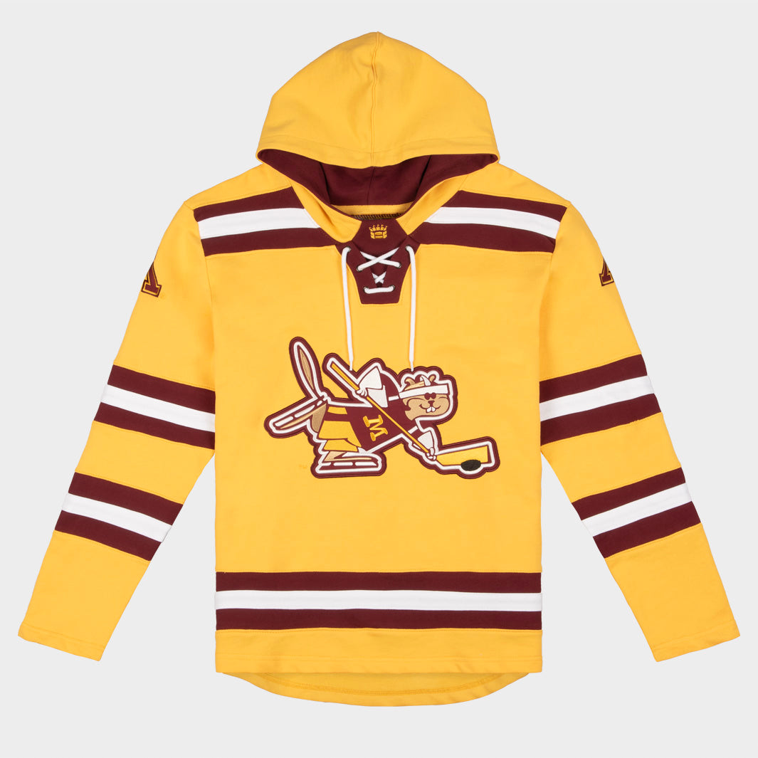 Minnesota Skating Goldy Hockey Rinkside Hoodie T-Shirts, Sweatshirt | CoreVibeTees.com (Image 1)