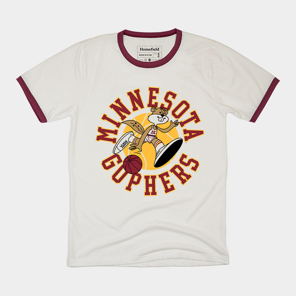 Minnesota Basketball Retro Ringer Tee Hoodie, Sweatshirt | CoreVibeTees.com (Image 1)
