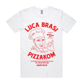 Luca Brasi x Pizzakom Tee (White) Hoodie, Sweatshirt | CoreVibeTees.com